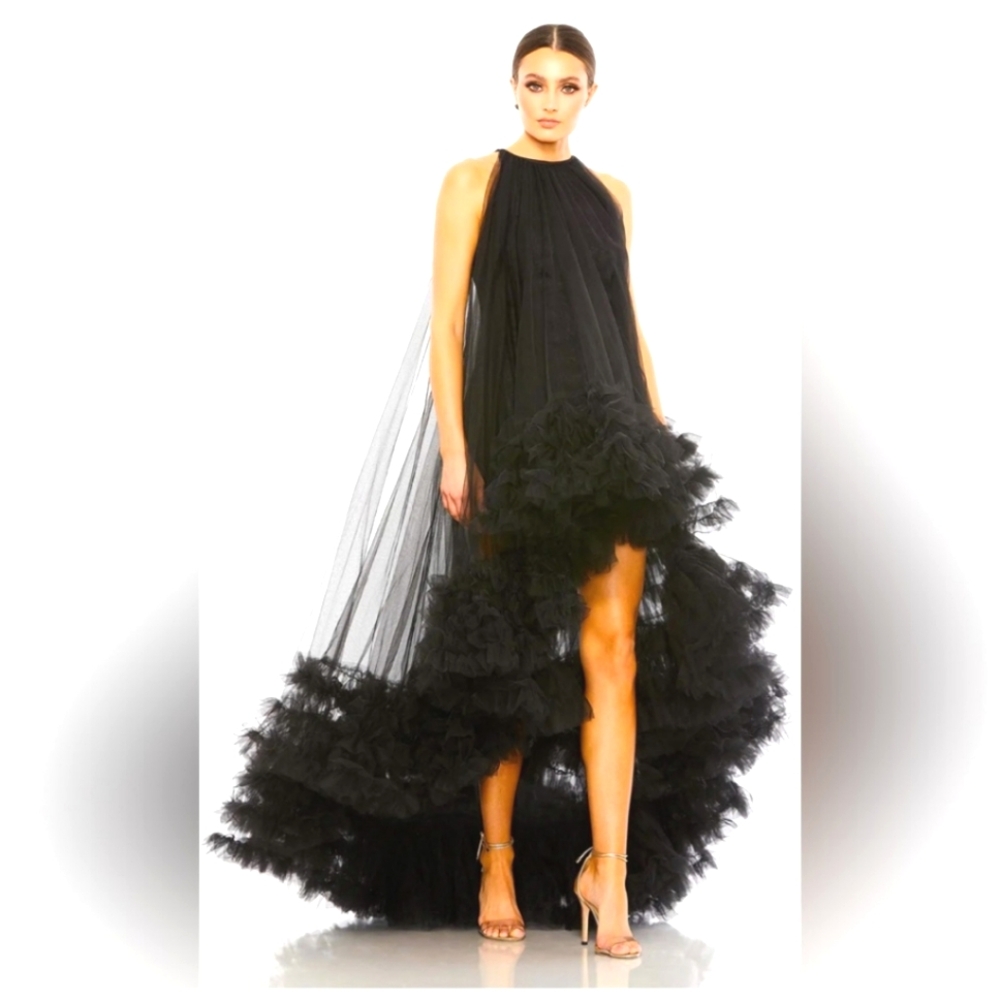 Mac duggal 68252 high low formal dress size 4